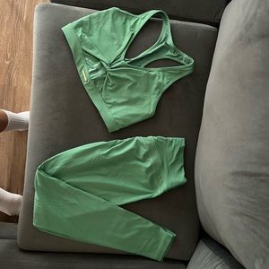 Gymshark x Whitney Simmons Set in Palm Green